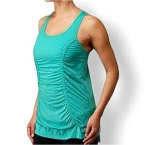 Lululemon I Just Wanna Run Racerback Tank Lagoon Teal Stretch Size 10